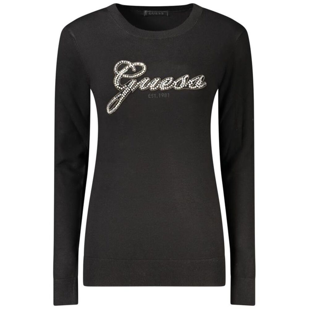 Guess Jeans Black Viscose Womens Sweater